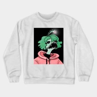 Sea Creature Girl (colored) Crewneck Sweatshirt